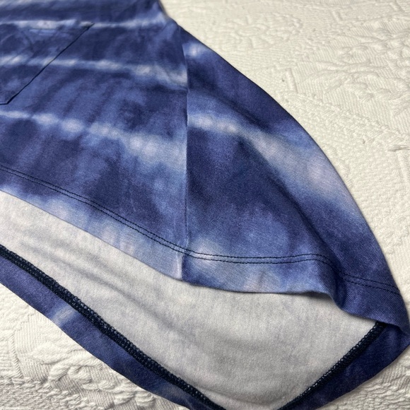 LOGO by Lori Goldstein SO SOFT Blue Tie-Dye Cardigan. - Picture 5 of 14